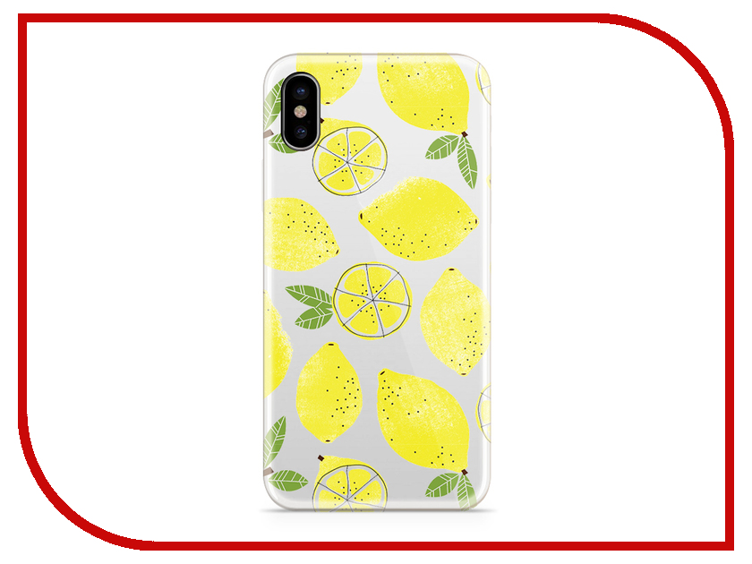 фото Аксессуар Чехол With Love. Moscow Silicone для Apple iPhone X Lemons 5037