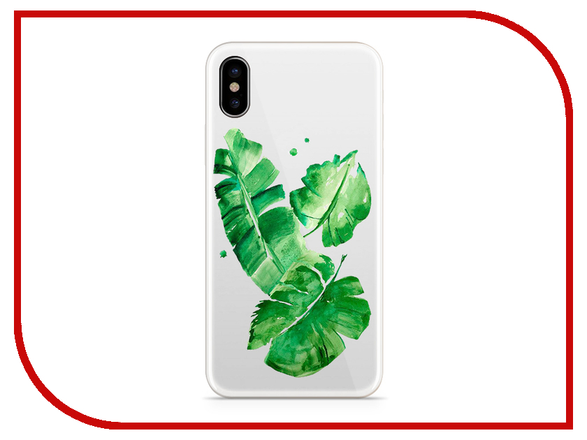 фото Аксессуар Чехол With Love. Moscow Silicone для Apple iPhone X Leaves 5038