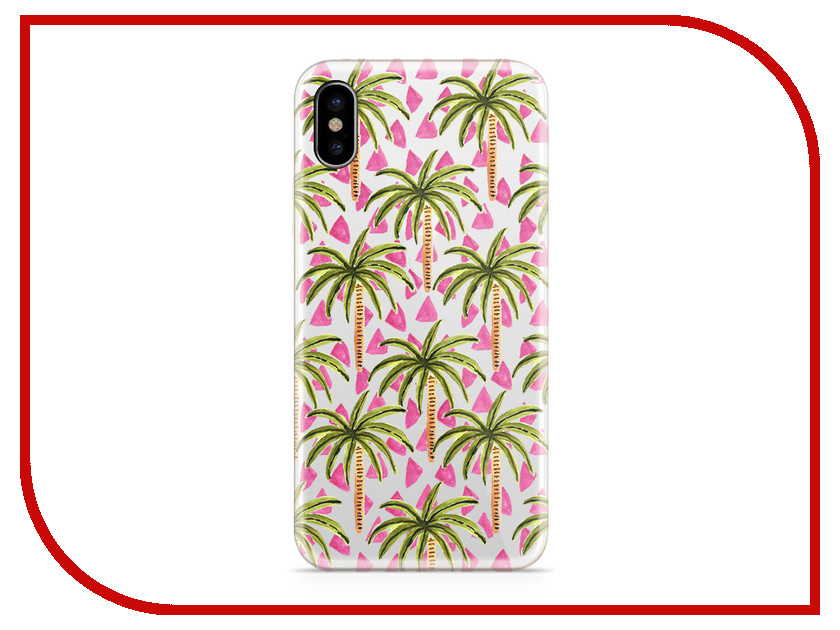 фото Аксессуар Чехол With Love. Moscow Silicone для Apple iPhone X Palm 5042