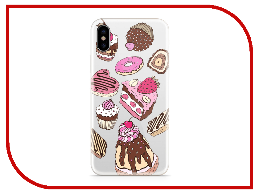 фото Аксессуар Чехол With Love. Moscow Silicone для Apple iPhone X Sweets 5047