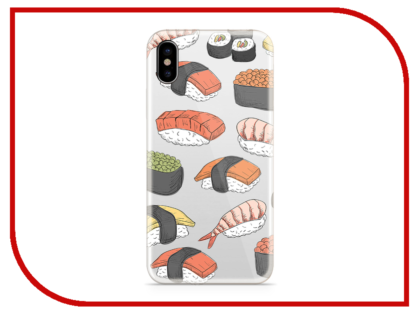 фото Аксессуар Чехол With Love. Moscow Silicone для Apple iPhone X Sushi 5049