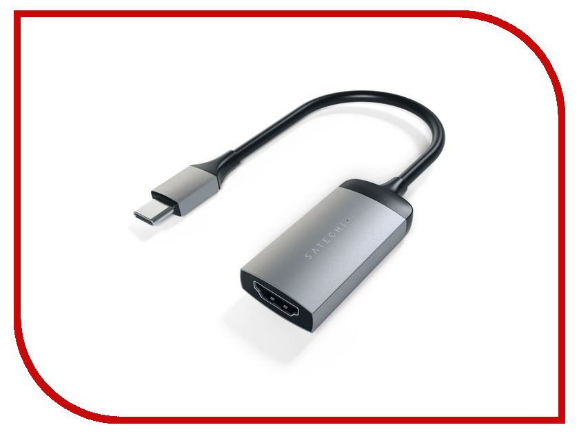 фото Аксессуар Satechi Aluminum Type-C to HDMI Adapter 4K 60HZ Space Gray ST-TC4KHAM