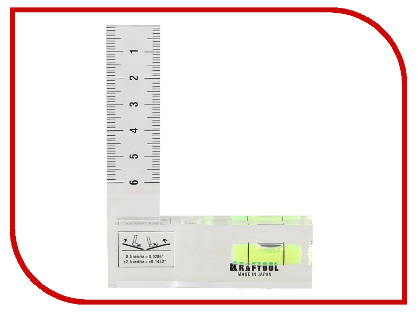 

Угольник-уровень Kraftool Pro Crystal 1-34867