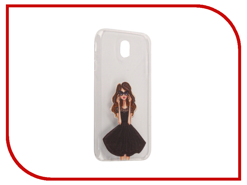 фото Аксессуар Чехол Samsung Galaxy J7 2017 With Love. Moscow Silicone Girl in a Dress 5193