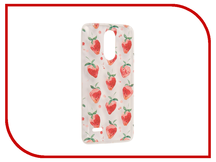 фото Аксессуар Чехол LG K8 2017 With Love. Moscow Silicone Strawberry 5648