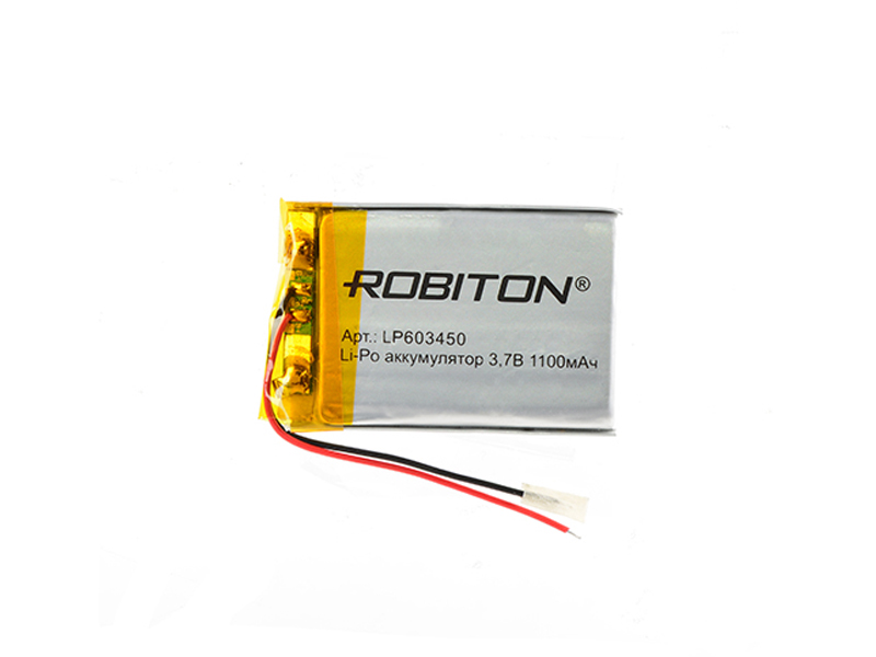 Аккумулятор LP603450 - Robiton 3.7V 1100mAh PK1 LP1100-603450 14692 таймкр robiton