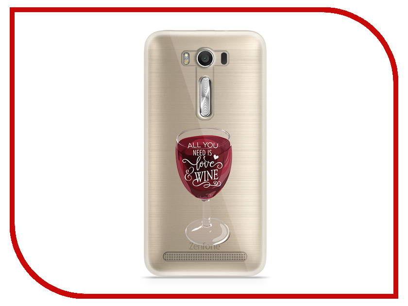 фото Аксессуар Чехол Asus ZenFone 2 ZE500KL Laser 5.0 With Love. Moscow Silicone Wineglass 5804