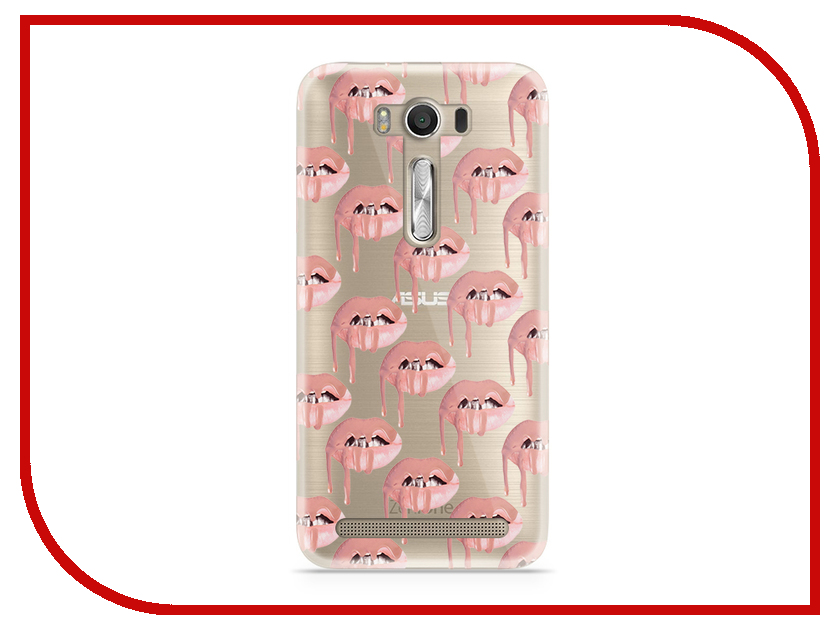 фото Аксессуар Чехол Asus ZenFone 2 ZE500KL Laser 5.0 With Love. Moscow Silicone Lips 2 5807