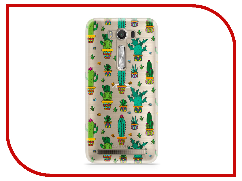 фото Аксессуар Чехол Asus ZenFone 2 ZE500KL Laser 5.0 With Love. Moscow Silicone Cactus 5812