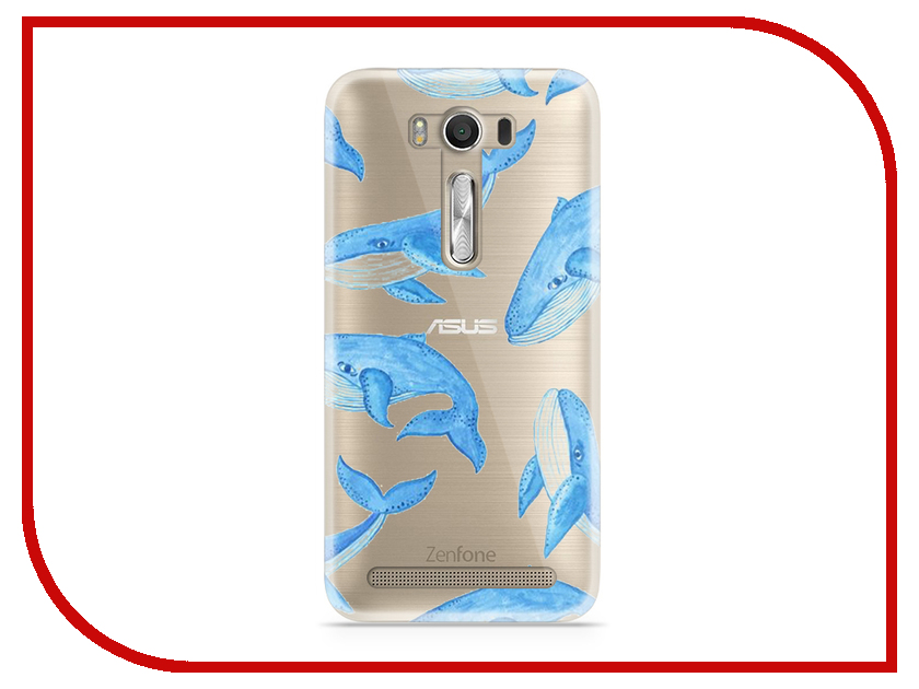 фото Аксессуар Чехол Asus ZenFone 2 ZE500KL Laser 5.0 With Love. Moscow Silicone Whales 5815