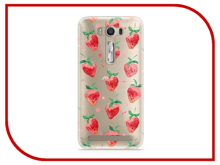 фото Аксессуар Чехол Asus ZenFone 2 ZE500KL Laser 5.0 With Love. Moscow Silicone Strawberry 5816