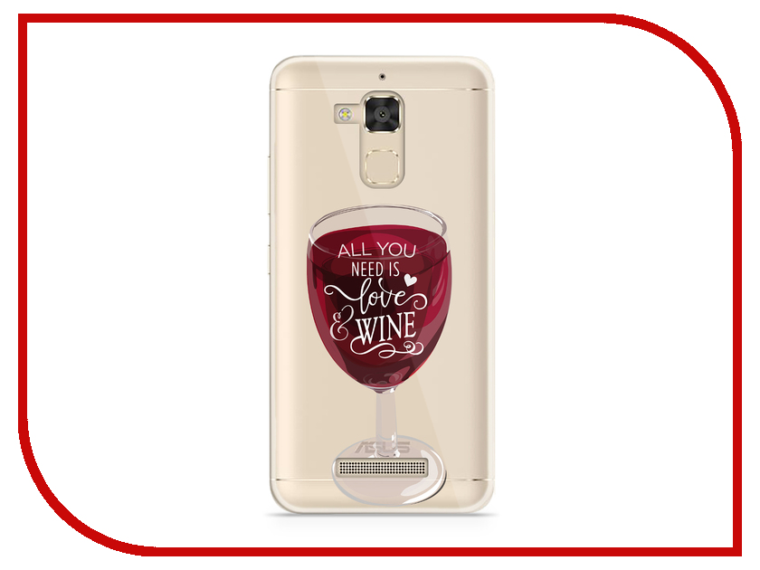 фото Аксессуар Чехол Asus ZenFone 3 Max ZC520TL With Love. Moscow Silicone Wineglass 5860