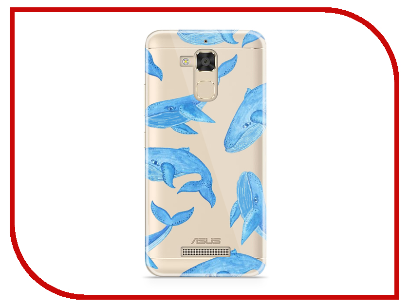 фото Аксессуар Чехол Asus ZenFone 3 Max ZC520TL With Love. Moscow Silicone Whales 5871