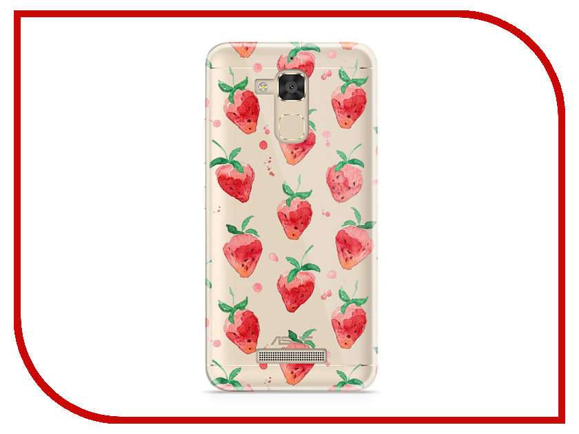 фото Аксессуар Чехол Asus ZenFone 3 Max ZC520TL With Love. Moscow Silicone Strawberry 5872