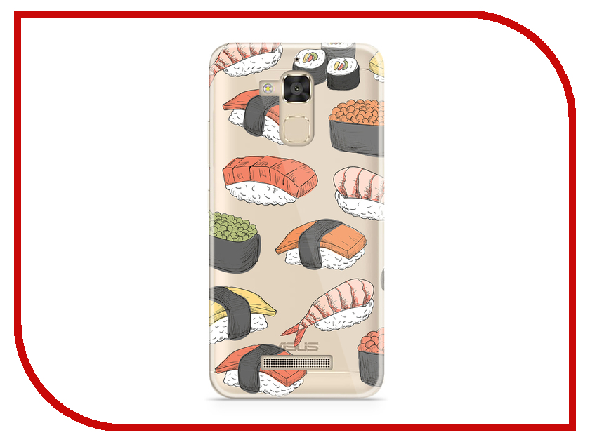 фото Аксессуар Чехол Asus ZenFone 3 Max ZC520TL With Love. Moscow Silicone Sushi 5889