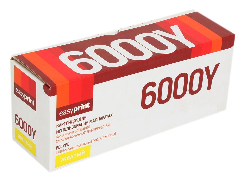 

Картридж EasyPrint LX-6000Y Yellow для Xerox Phaser 6000/6010N/WorkCentre 6015, LX-6000Y