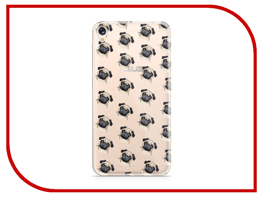 фото Аксессуар Чехол Asus ZenFone Live ZB501KL With Love. Moscow Silicone Pugs 5992