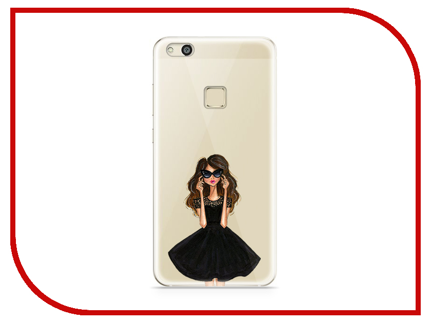 фото Аксессуар Чехол Huawei P10 Lite With Love. Moscow Silicone Girl in a Dress 6313