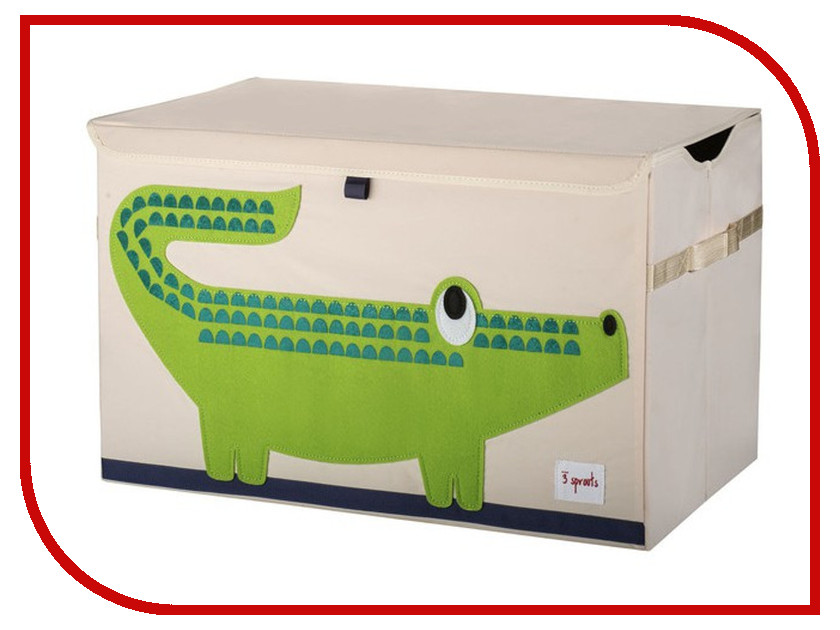 фото Корзина для игрушек 3 Sprouts Green Crocodile SPR904