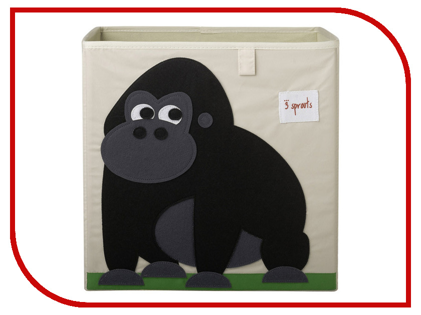 фото Корзина для игрушек 3 Sprouts Black Gorilla SPR406