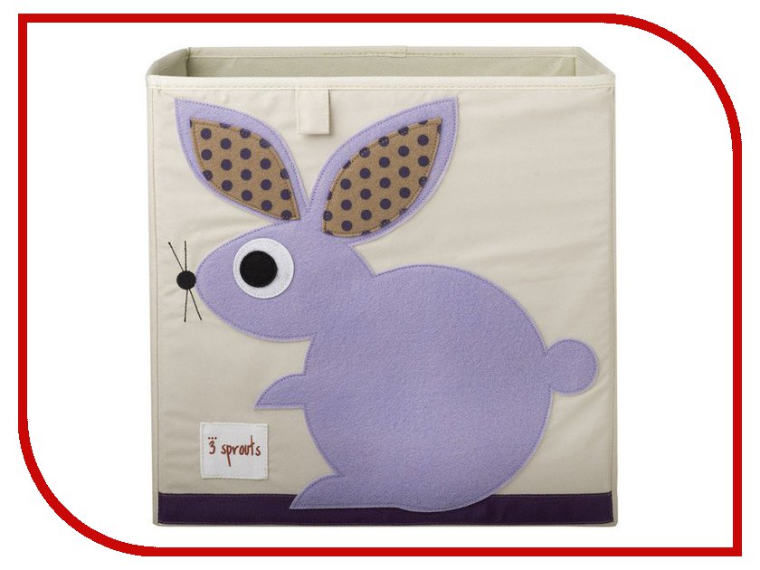 фото Корзина для игрушек 3 Sprouts Purple Rabbit SPR407