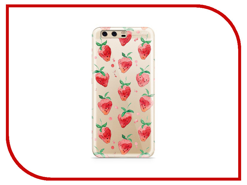 фото Аксессуар Чехол Huawei P10 Plus With Love. Moscow Silicone Strawberry 6376