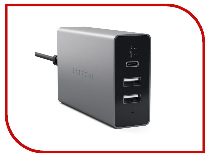 фото Зарядное устройство Satechi USB-C 40W Travel Charger для iPhone/iPad/Macbook 12 Black STACCAM