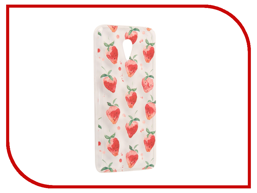 фото Аксессуар Чехол Meizu M3 Note With Love. Moscow Silicone Strawberry 6544