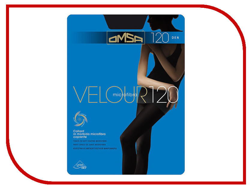 

Колготки OMSA Velour размер 2 плотность 120 Den Nero