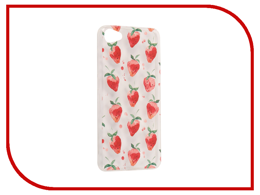 фото Аксессуар Чехол Meizu U10 With Love. Moscow Silicone Strawberry 6824