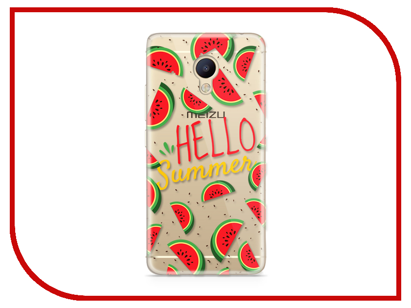 фото Аксессуар Чехол Meizu M5 Note With Love. Moscow Silicone Hello Summer 6739