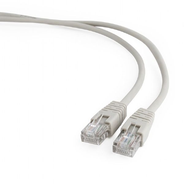Сетевой кабель Gembird Cablexpert UTP cat.5e 5m Gray PP12-5M сетевой кабель gembird cablexpert utp cat 5e 1m grey pp12 1m