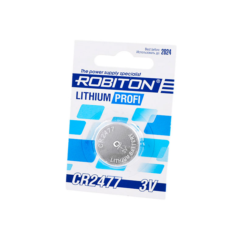 

Батарейка CR2477 - Robiton Profi R-CR2477-BL1 14632, R-CR2477-BL1