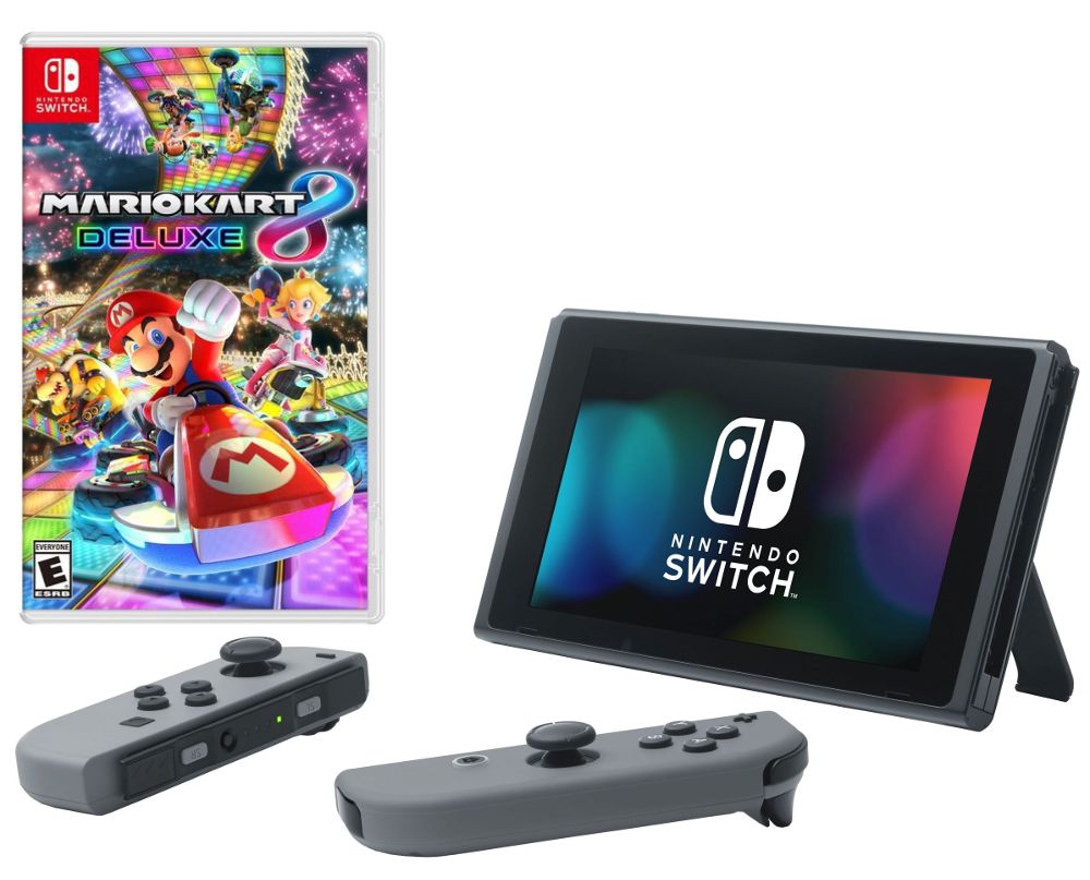 

Игровая приставка Nintendo Switch Gray + Mario Kart 8 Deluxe, Switch
