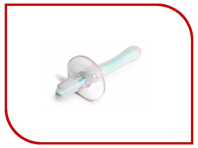 

Зубная щетка силиконовая с ограничителем Canpol 10/500 Light Blue 250930614
