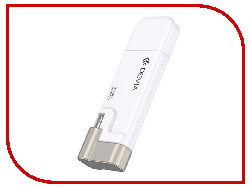 

USB Flash Drive 32Gb - Devia iBox Drive MFi для iPhone/iPad White