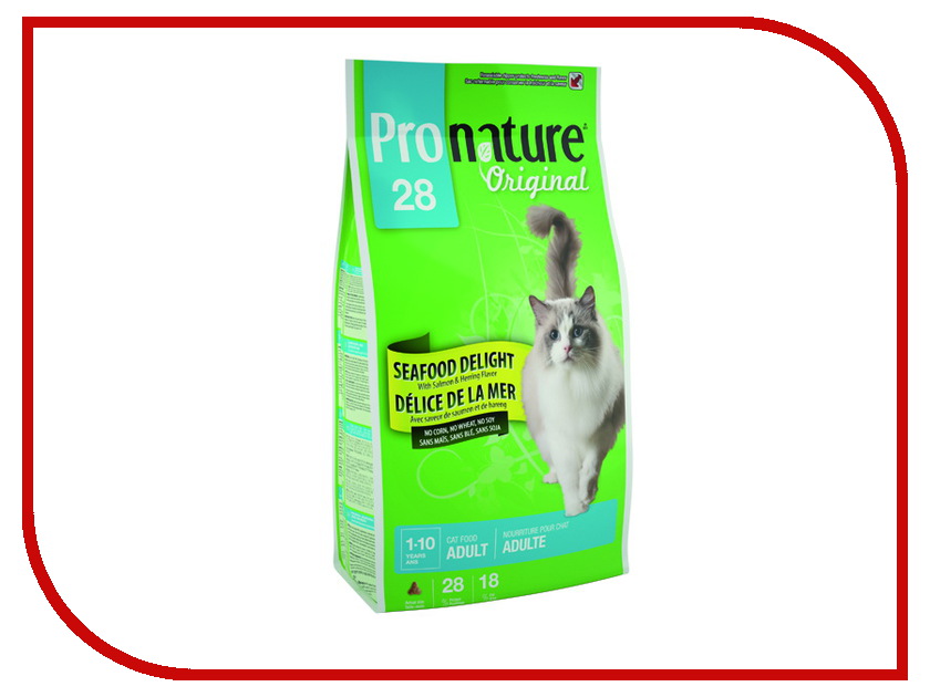 

Корм Pronature 28 Океан удовольствия цыпленок и морепродукты 2.72kg для кошек 102.418