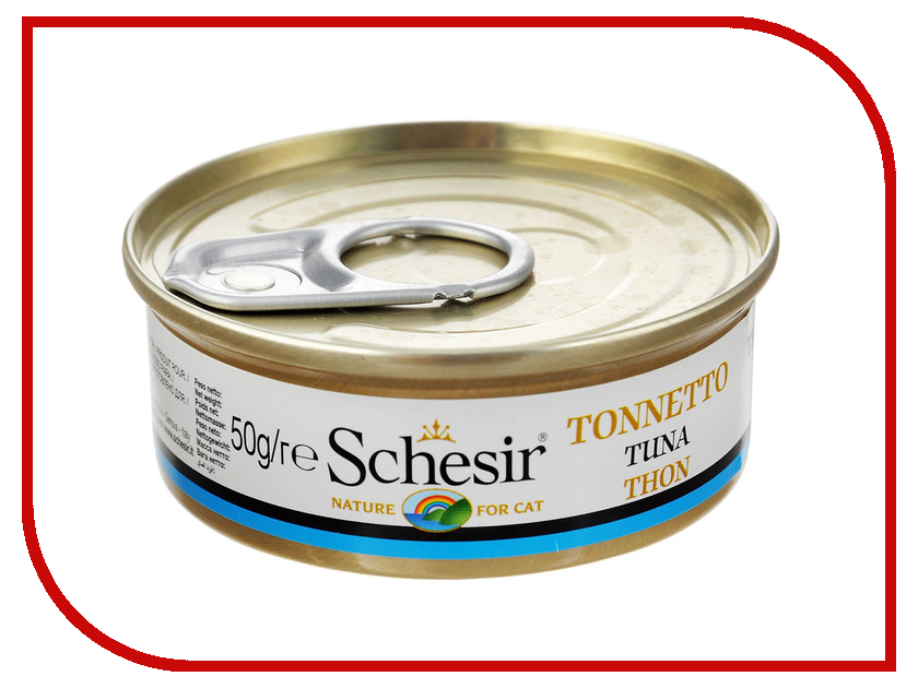 

Корм Schesir 3007 Тунец 50g для кошек 132.С100