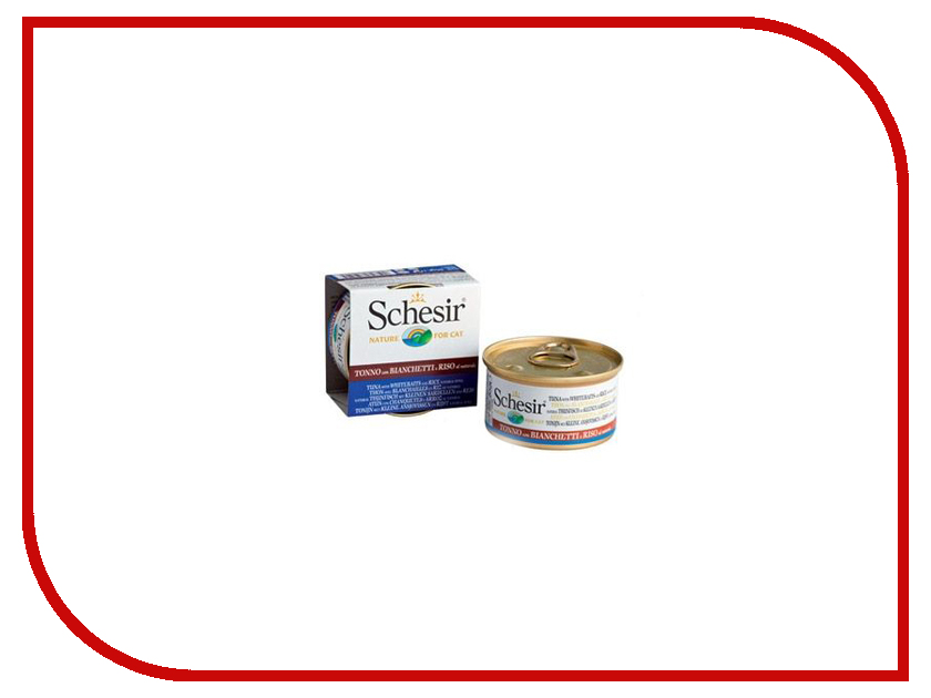 

Корм Schesir 0525 Тунец в собственном соку со снетками 85g для кошек 132.С177