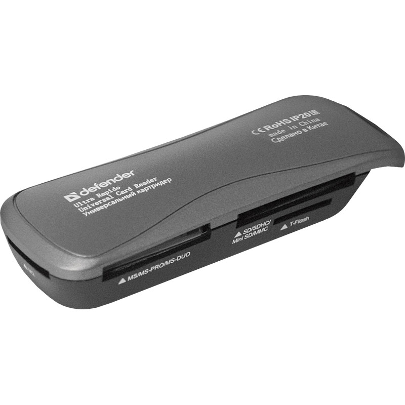 

Карт-ридер Defender Ultra Rapido USB 2.0 83261, Ultra Rapido USB 2.0