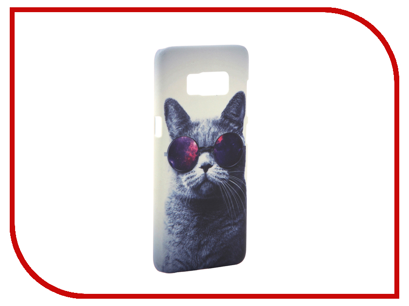 фото Аксессуар Чехол Samsung Galaxy S8 With Love. Moscow Cat with Glasses 7044