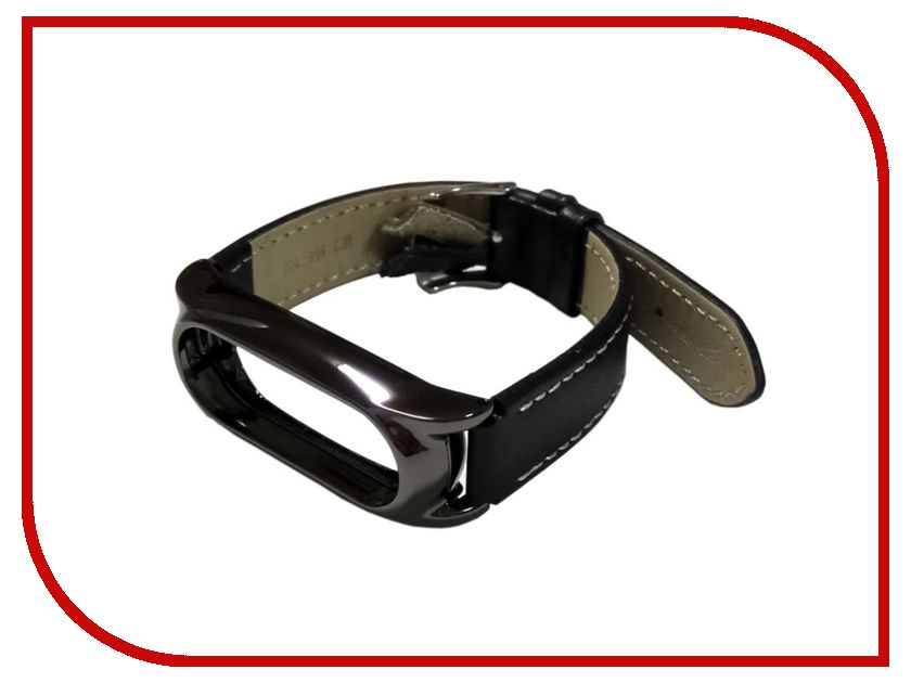 

Aксессуар Ремешок Apres Mijobs Leather Strap for Xiaomi Mi Band 2 Black
