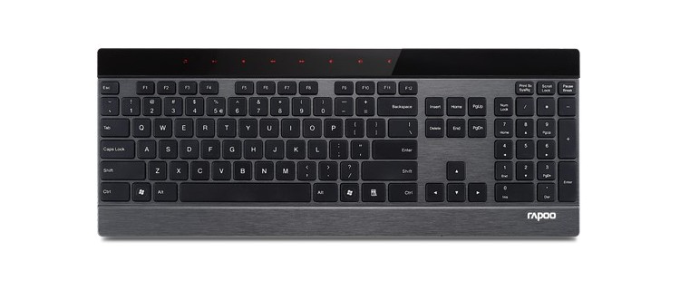 фото Клавиатура rapoo wireless ultra-slim touch keyboard e9270p black usb