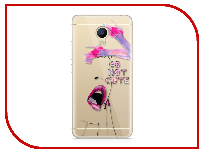 фото Аксессуар Чехол Meizu M5 Note With Love. Moscow Silicone So Not Cute 6750