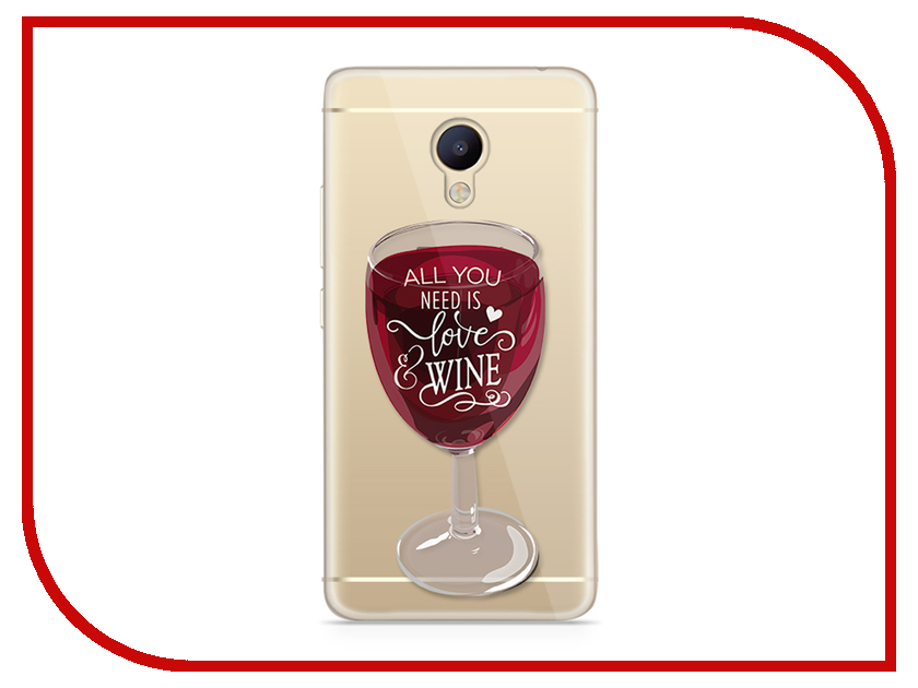 фото Аксессуар Чехол Meizu M5 Note With Love. Moscow Silicone Wineglass 6756