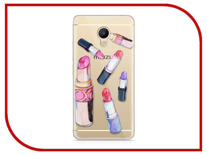 фото Аксессуар Чехол Meizu M5 Note With Love. Moscow Silicone Lipsticks 6780