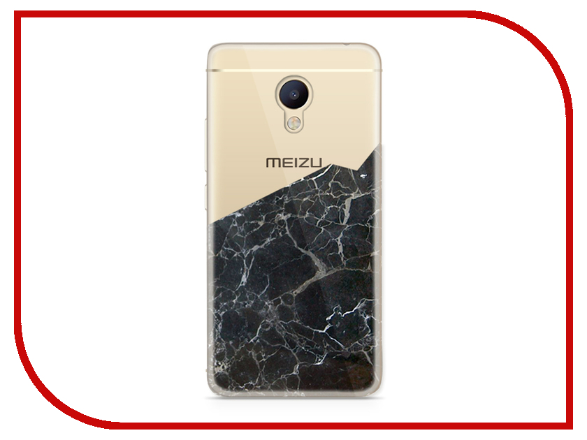 фото Аксессуар Чехол Meizu M5 Note With Love. Moscow Silicone Black Marble 2 6790