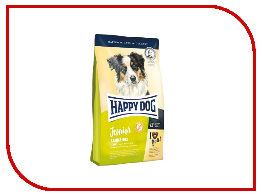 

Корм Happy Dog Junior Ягненок/Рис - 4kg 60412 для щенков