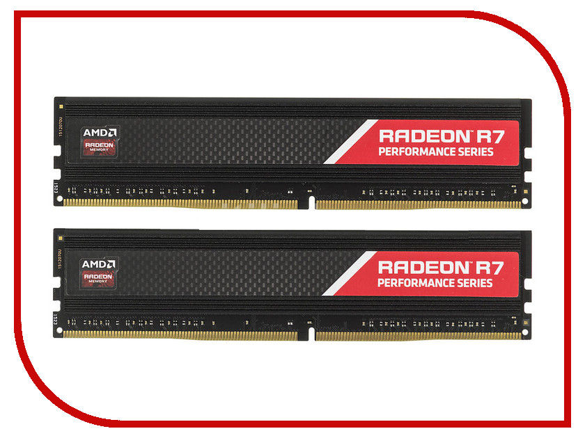 

Модуль памяти AMD DDR4 DIMM 2133MHz PC4-17000 CL15 - 16Gb KIT (2x8Gb) R7416G2133U2K