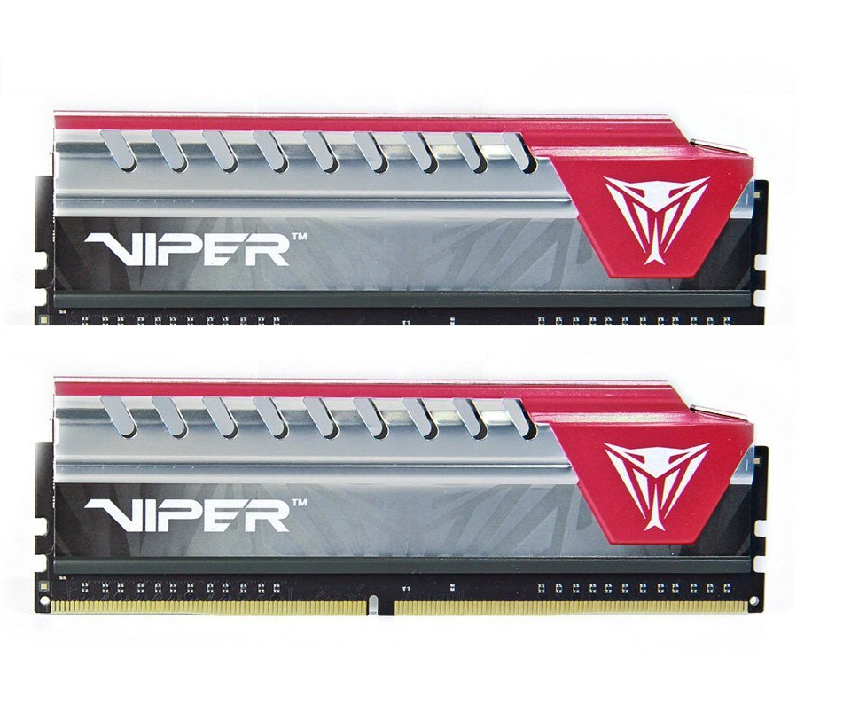 

Модуль памяти Patriot Memory Viper Elite DDR4 DIMM 2400MHz PC4-19200 CL16 - 8Gb KIT (2x4Gb) PVE48G240C5KRD Red, PVE48G240C5KRD